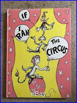 Dr. Seuss IF I RAN THE CIRCUS TRUE 1st Edition first printing 1956 With DJ