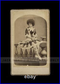 Eisenmann victorian sideshow freak lady with big hair antique circus photo