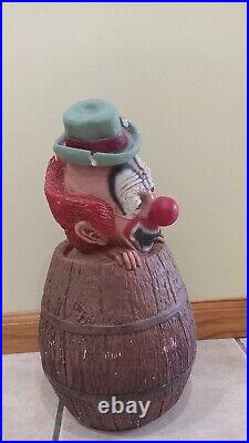 Esco 1991 Lou Jacobs Clown In A Barrel, Used Condition Ringling Brothers