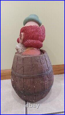 Esco 1991 Lou Jacobs Clown In A Barrel, Used Condition Ringling Brothers