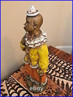 Fabulous Antique Ceramic Clown (24) Excellent Condition