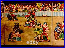 Father Tuck's World Circus, Antique Panorama, 1920, Scarce and Complete