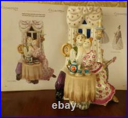 Folklore Love couple family with a samovar Russian porcelain figurine 4186c