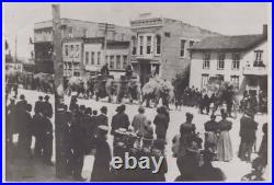 Forepaugh Sells Bros Circus Wellston Ohio Elephants SEE BACK 1898 c1900s Photo