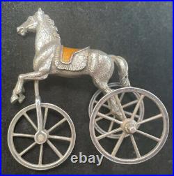 Gene Moore For Tiffany Sterling Silver & Enamel Circus Horse