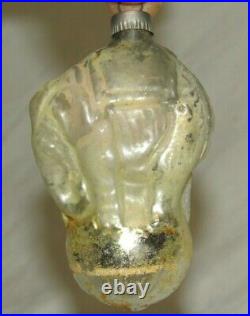 German Antique Glass Circus Elephant On A Ball Figural Christmas Ornament 1930's