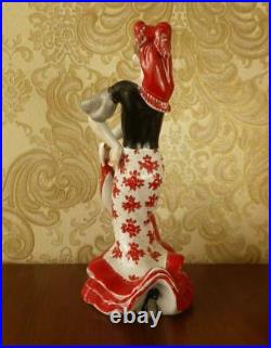 Gypsy girl woman Lady Dancer USSR russian porcelain figurine Vintage 4120c