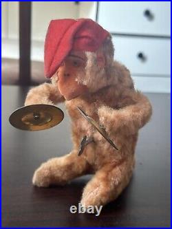 HAUNTED Doll Circus Monkey Symbol Antique Wind Up Toy