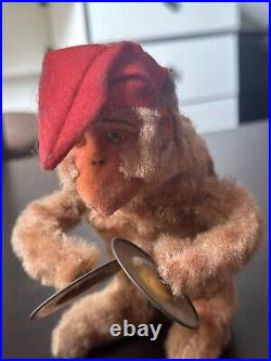 HAUNTED Doll Circus Monkey Symbol Antique Wind Up Toy