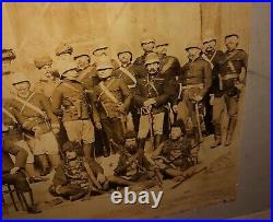 HUGE 1897 Barnum & Bailey CIRCUS Olympia MAHDI Military Men RARE Vintage PHOTO