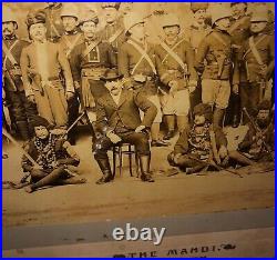 HUGE 1897 Barnum & Bailey CIRCUS Olympia MAHDI Military Men RARE Vintage PHOTO