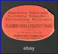 Historic Antique Circus Strong Man Plasmon Cocoa Pop-Up Advertising Card SR.f.sm