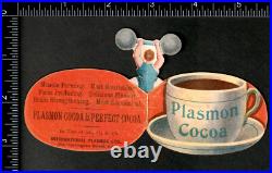 Historic Antique Circus Strong Man Plasmon Cocoa Pop-Up Advertising Card SR.f.sm