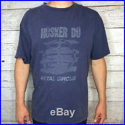 Husker Du Metal Circus RARE Vintage 1983 Single Stitch T-Shirt Size XL