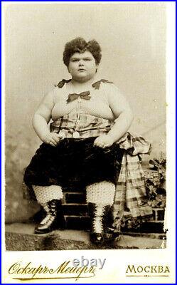 INCREDIBLE MOSCOW FAT BOY Super RARE RUSSIAN FREAK PHOTO Sideshow Circus Obesity