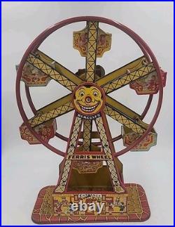 J Chein Hercules Ferris Wheel Circus Toys Wind Up Tin Lithograph 1920