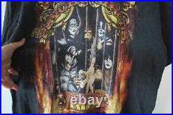 J266 Vintage 90s Royal Avalon Kiss Rock Psycho Circus Concert Tour Tee Shirt XL