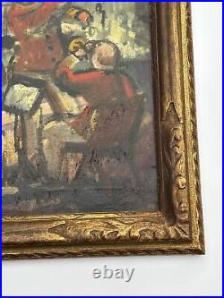 Jo Cain Painting Antique Circus Fair Carnival American Regionalism Wpa Famous