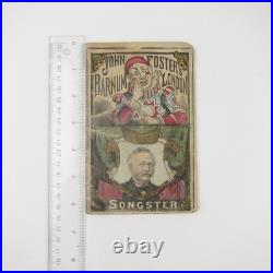 John Foster's Great Barnum & London Circus Clown Songster Booklet Antique 1880s