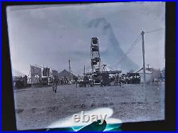 KILLER Antique Rural Kansas KS Circus Carnival Glass Photo Negative 8x10 #2