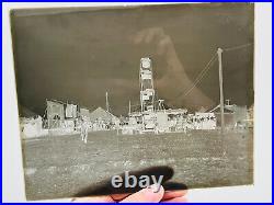 KILLER Antique Rural Kansas KS Circus Carnival Glass Photo Negative 8x10 #2