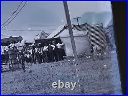 KILLER Antique Rural Kansas KS Circus Carnival Glass Photo Negative 8x10 #2