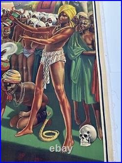 Kar MI Magic Poster 80 Inches Giant Size Antique Magician Circus Chicag0 1914