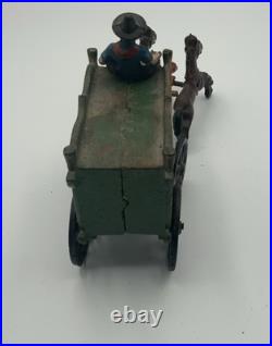 Kenton Cast Iron Horse Drawn Circus Wagon & Driver Early 1900s Antique Car Kenton Cast Iron Horse Drawn Circus Wagon & Driver Early 1900s Antique Car