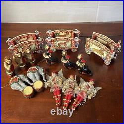 Kurt Adler Circus Train Seal Lion Elephant Acrobat Ornament 1991 Performance Set