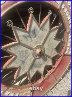 LARGE Antique Game Wheel HC Evans & Co Chicago carnival circus for parts repair
