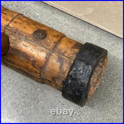 Large Antique Wood & Wrought Iron Mallet Sledge Hammer Circus Strong Man Large Antique Wood & Wrought Iron Mallet Sledge Hammer Circus Strong Man
