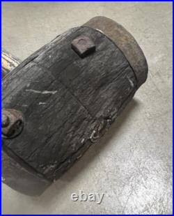 Large Antique Wood & Wrought Iron Mallet Sledge Hammer Circus Strong Man 42 EY