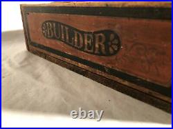 Large Antique Wooden Bliss Reed Blocks Circus Wagons Bears Circus Toy