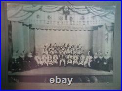 Large Cabinet Card Photo Vaudeville Clown Cast Stage Show Photo Circus 1890's