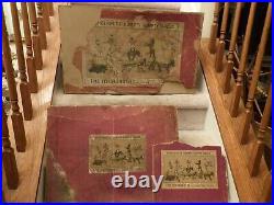 Large HTF Antique Schoenhut Humpty Dumpty Circus orig hinged 20 / 36 box & bonus