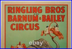 Lawson Wood (1944) Ringling Bros Barnum & Bailey Circus Lg Litho Color Poster