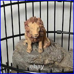 Lemax Table Accents Lion Cage #93758 2009 VHTF! RARE