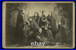 Long Hair Growing Sutherland Sisters & Manager 1880s Photo, Barnum, Sideshow