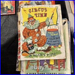 Lot Of 14 Antique Little Golden Book And Circus Books