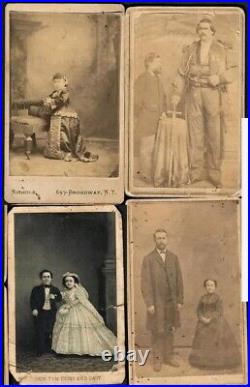 Lot of 4 Antique Sideshow Photos