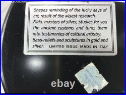 MIDA'S S. BARBIERI Sterling Silver Clown Accordion Sculpture Murano Italy RARE