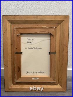 Mildred Schofield Clown Original Oil Painting Signed With COA Antique