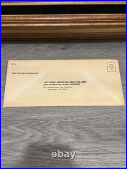 Mildred Schofield Clown Original Oil Painting Signed With COA Antique