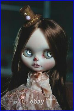 NBL blythe doll custom Vintage Circus Ghost Girl