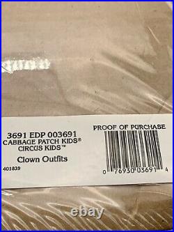 NIP 1986 COLECO CABBAGE PATCH KIDS Doll CIRCUS CLOWN OUTFIT SET. FACTORY SEALED