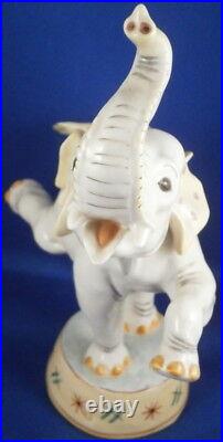 Nymphenburg Porcelain Circus Elephant Figure Figurine Porzellan Elefant Figur