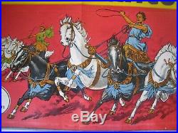 ORIGINAL EARLY 1900S CIRCUS POSTER VINTAGE ANTIQUE.'' Chariots, Sells & Gray'