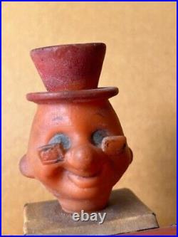 Old Antique Vintage Wind Up Circus Boy Playing Dram Litho Tin Toy Collectible