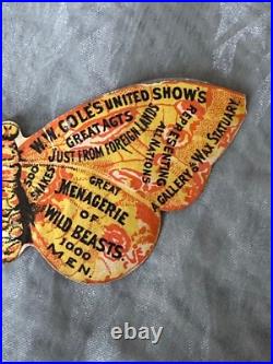 Old Circus Advertisement W W Cole Antique Ephemera Victorian Trade Card Old Circus Advertisement W W Cole Antique Ephemera Victorian Trade Card