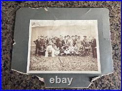 Original 6x8 Antique 1903 Photograph Amateur Circus Rahway NJ Sideshow Freaks